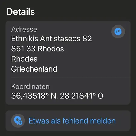 In Rhodos Stadt Апартаменты *